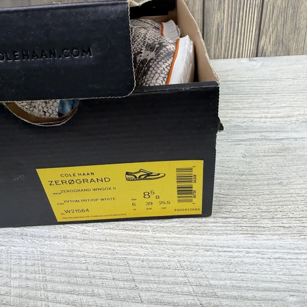 Cole Haan Zerogrand Wing Ox II Python Print Women's Oxford Shoes 8.5B